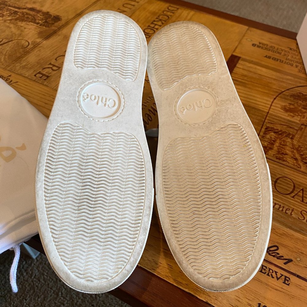 Authentic Chloe Lauren Sneakers Glitter + Nappa 6 - Picture 4 of 4